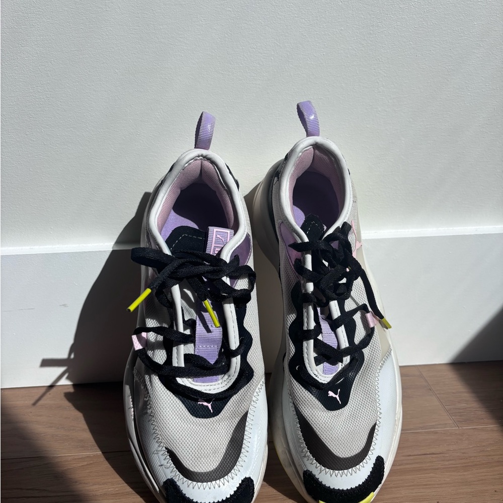 Nike Women's White, Black, and Purple Sneakers